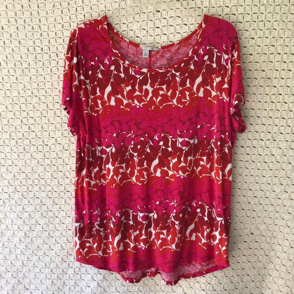 Halogen modal/linen blend tee